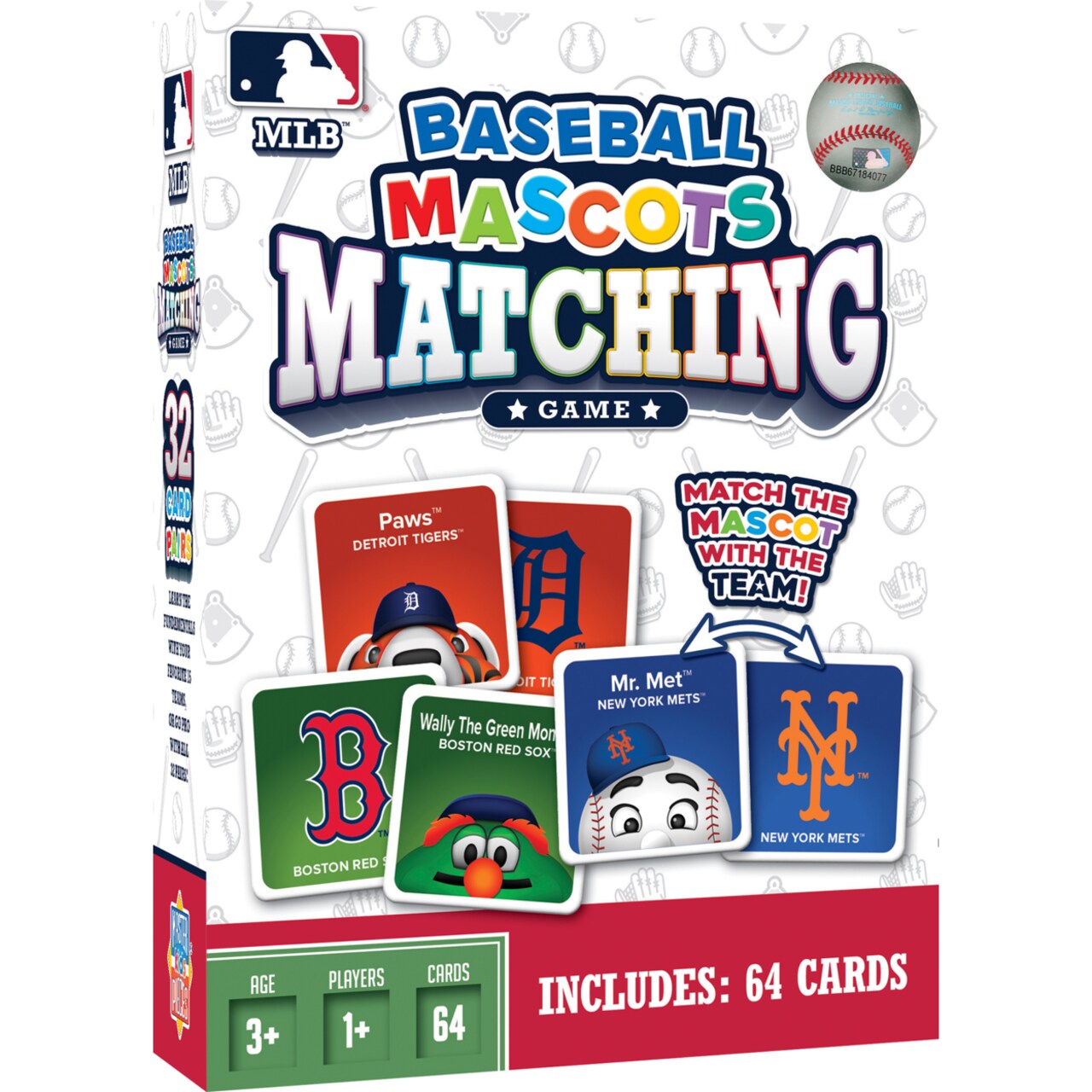 Masterpieces Officially Licensed MLB Matching Game for Kids and Families